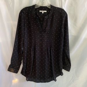 🌷3/$25🌷 Ladies Black print tunic top.